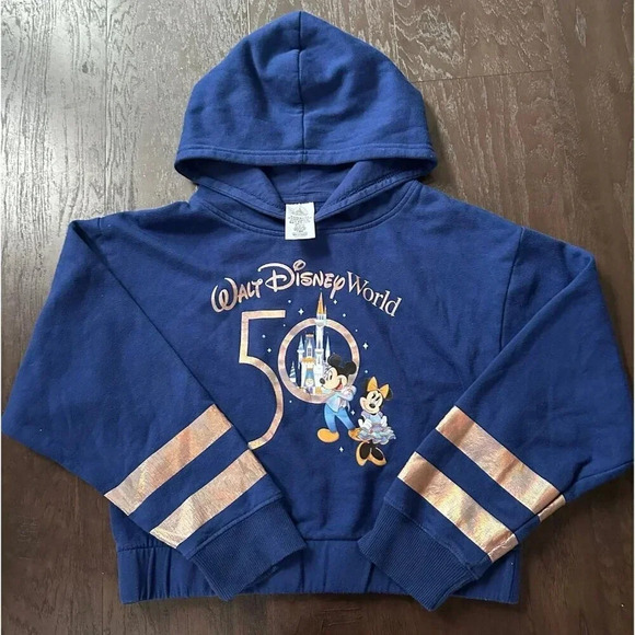 Disney Mickey & Friends Zip Hoodie 50th Anniversary Disney b42 - Picture 1 of 6